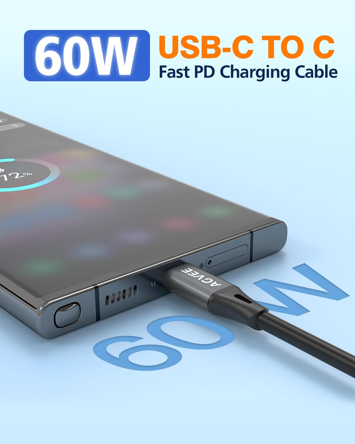 AGVEE 2 Pack 3ft Coiled USB-C to USB-C Cable [USB-IF Certified] Carplay