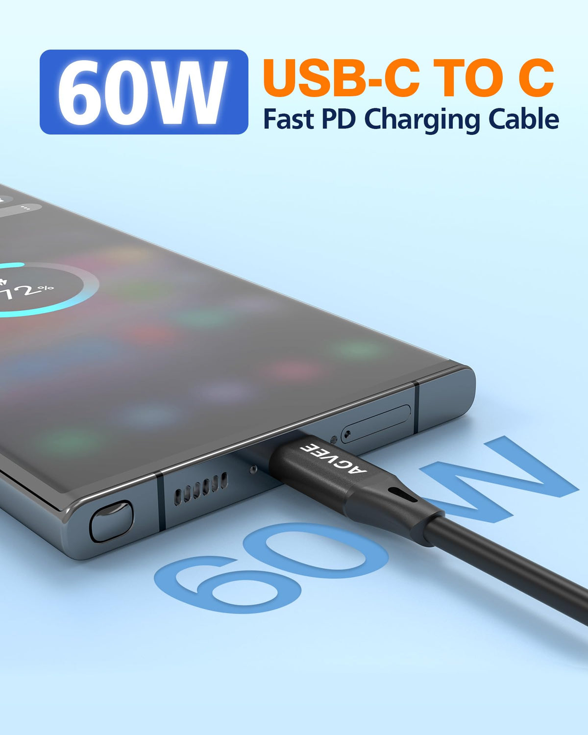 AGVEE 3ft Coiled USB-C to USB-C Cable [USB-IF Certified] Carplay