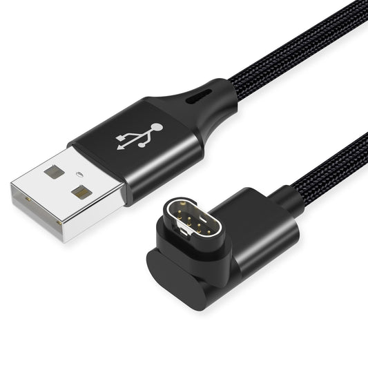 AGVEE 2 Pack 3.3ft Charger for Garmin Watch, L-Shape Charging Cable