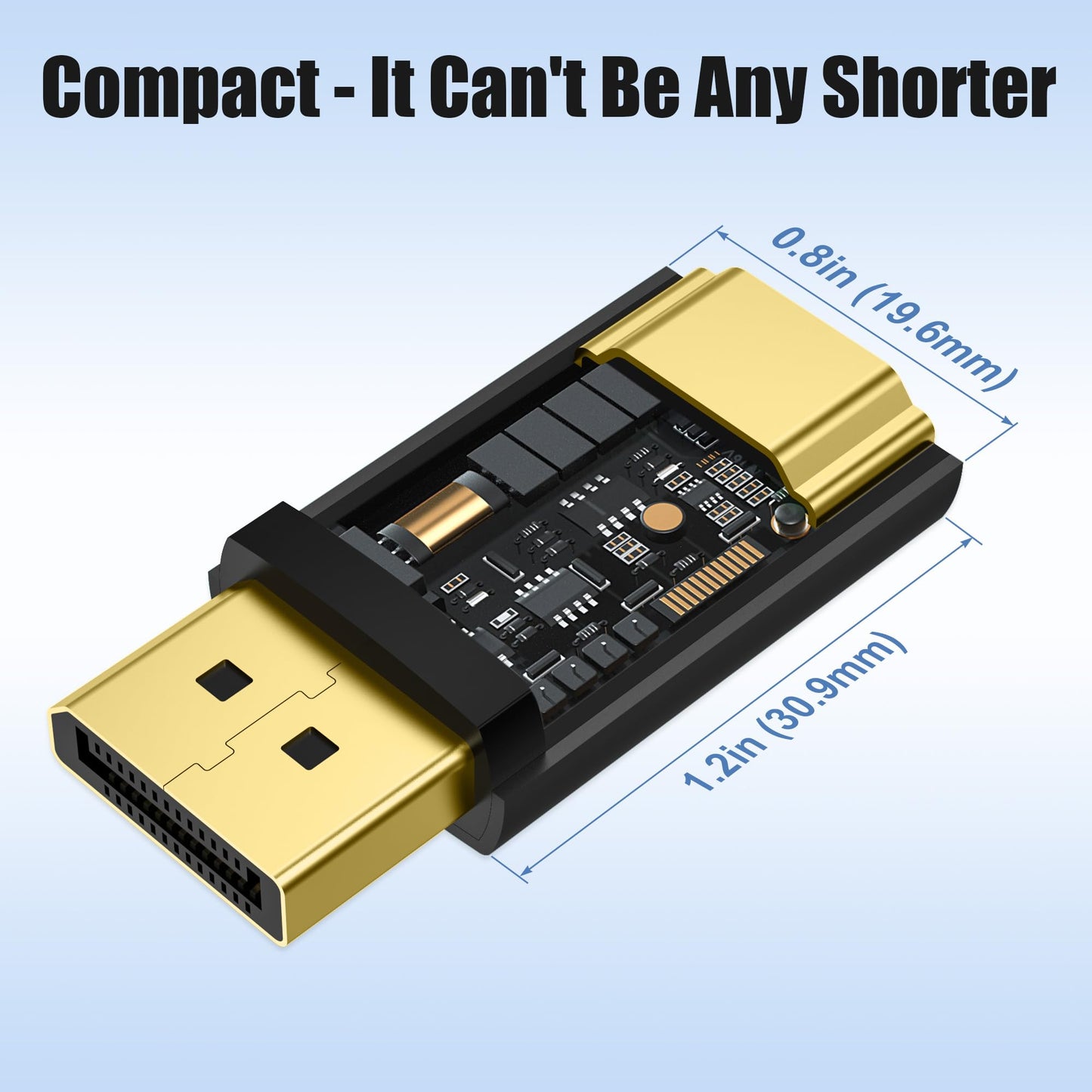 AGVEE 2 Pack 4K@30HZ DisplayPort to HDMI Adapter DP Display Port Converter