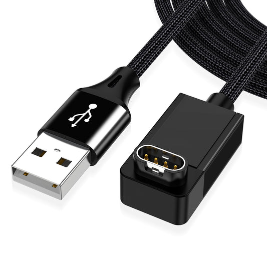 AGVEE 2 Pack 6.6ft Charger for Garmin Watch, L-Shape Nil Gap Charging Cable