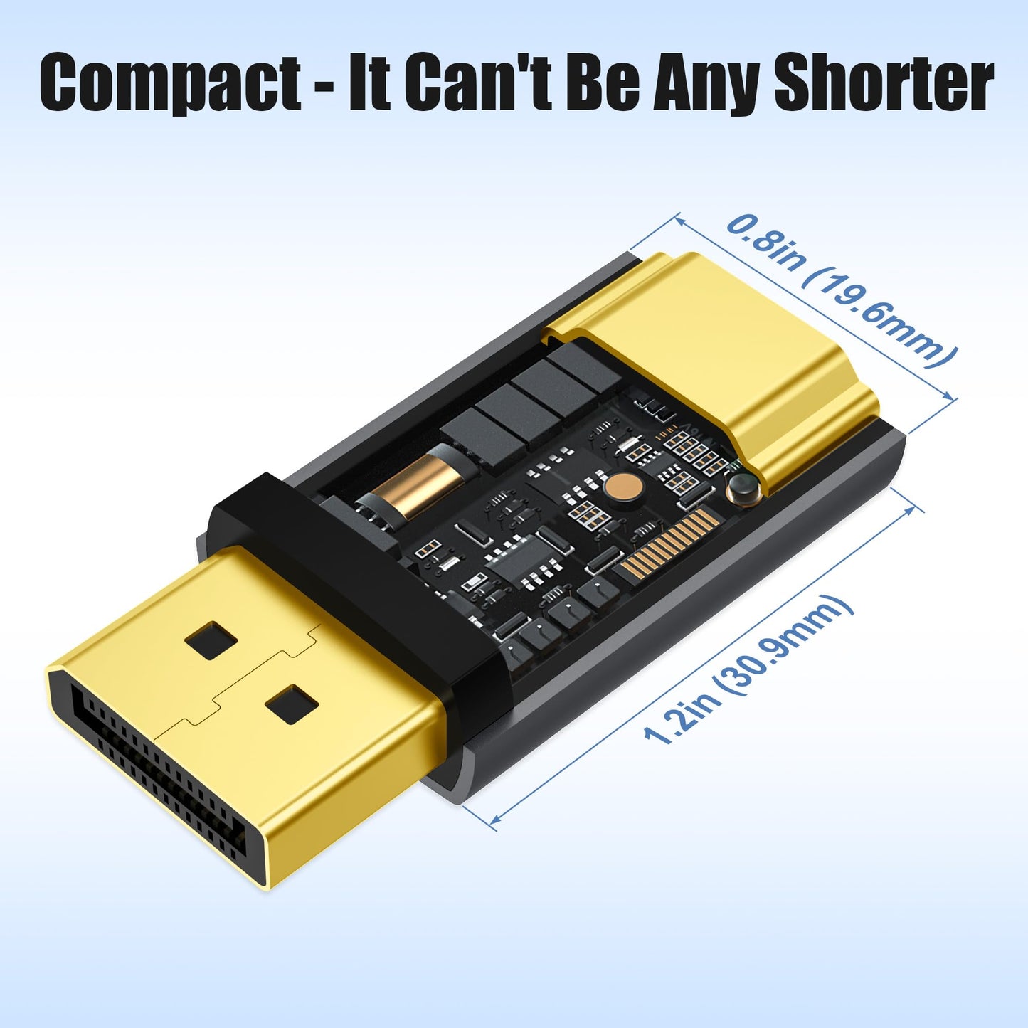 AGVEE 2 Pack 4K@30HZ DisplayPort to HDMI Adapter DP Display Port Converter