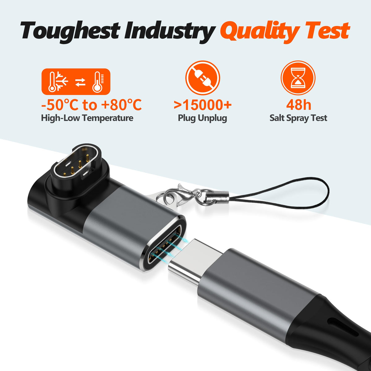AGVEE 4 Pack Charger Adapter for Garmin Watch, L-Shape Converter